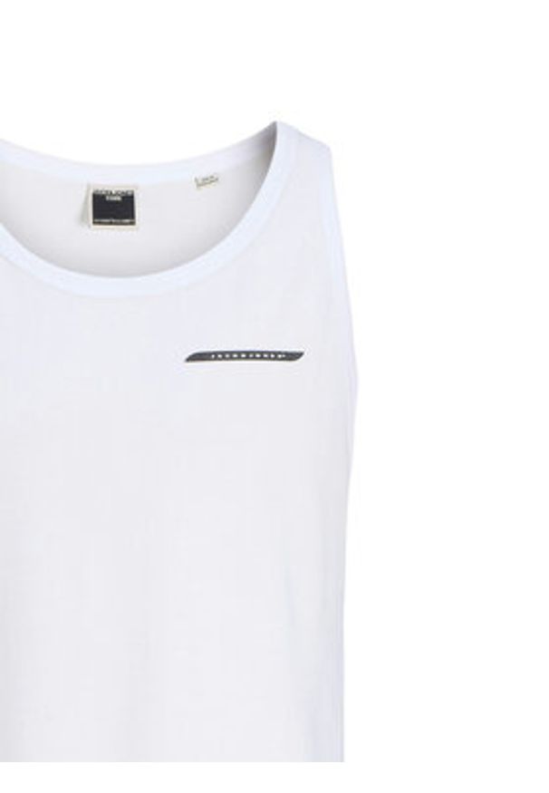 Jack & Jones Tank top Fusion 12276614 Biały Regular Fit. Kolor: biały. Materiał: bawełna