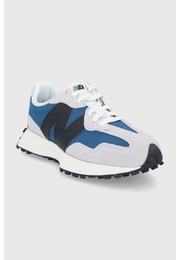 New Balance - Buty MS327LU1. Nosek buta: okrągły. Zapięcie: sznurówki. Kolor: niebieski. Materiał: guma