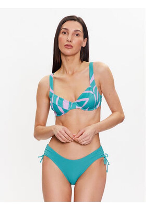 Triumph Góra od bikini Summer Mix & Match 10214535 Zielony. Kolor: zielony. Materiał: syntetyk