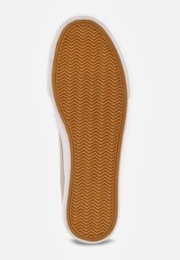 Born2be - Beżowe Klasyczne Tenisówki z Ozdobnym Paskiem przy Podeszwie Ranora. Zapięcie: pasek. Kolor: beżowy. Materiał: jeans, dresówka. Szerokość cholewki: normalna. Wzór: gładki. Styl: klasyczny #2