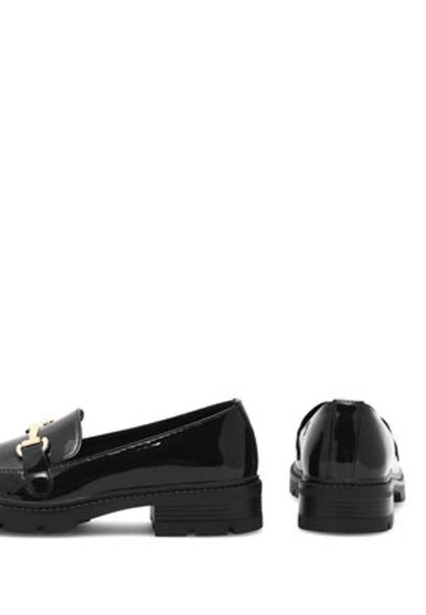 DeeZee Loafersy FLORENCE HY60116-3 Czarny. Kolor: czarny. Materiał: materiał, syntetyk