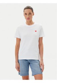 Vero Moda T-Shirt Paulina 10316991 Biały Regular Fit. Kolor: biały. Materiał: bawełna