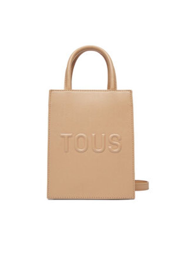 Tous - TOUS Torebka MINI BOLSO POP TOUS BRENDA 2002105943 Beżowy. Kolor: beżowy. Materiał: skórzane