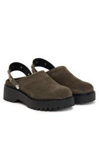 Guess Klapki FLTWN2 SUE01 Khaki. Kolor: brązowy. Materiał: skóra, zamsz #4