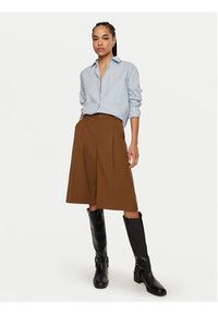 GESTUZ - Gestuz Bermudy Paula 10909173 Brązowy Loose Fit. Kolor: brązowy. Materiał: wiskoza, syntetyk