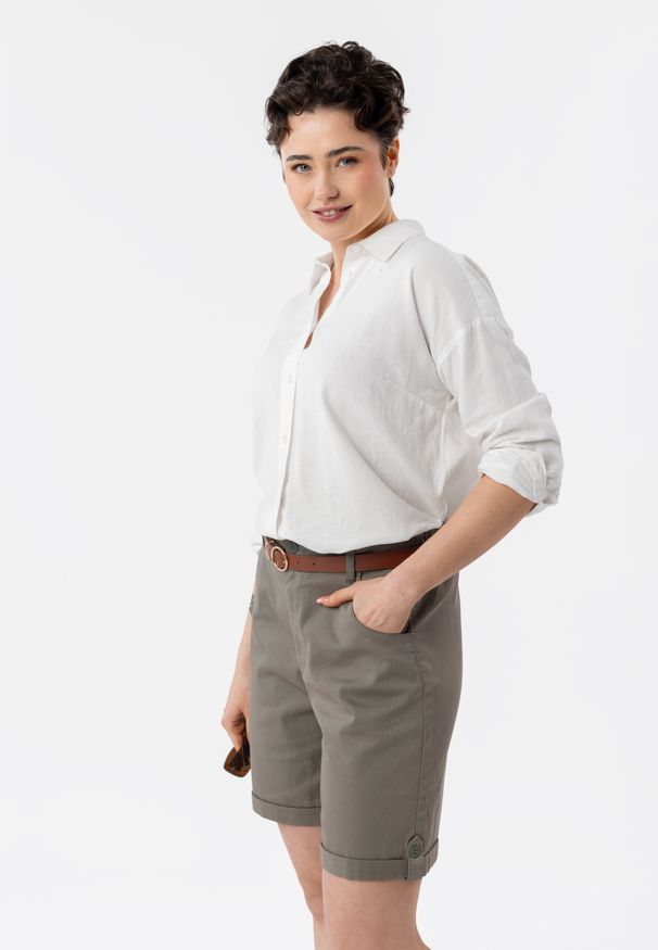 Volcano - P-LAURA. Materiał: elastan, bawełna, materiał. Długość: krótkie. Sezon: lato