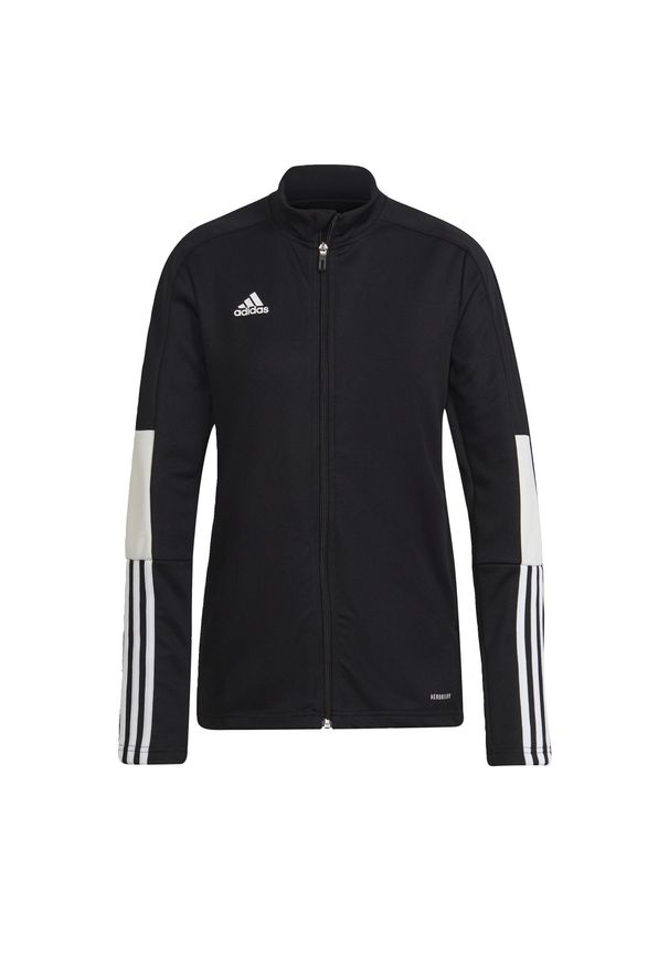 Adidas - Kurtka adidas Tiro Jacket, Kobiety. Kolor: czarny. Materiał: poliester, materiał. Sport: piłka nożna