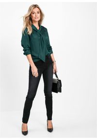 bonprix - Dżinsy Skinny, mid waist, ze stretchem. Kolor: czarny #2