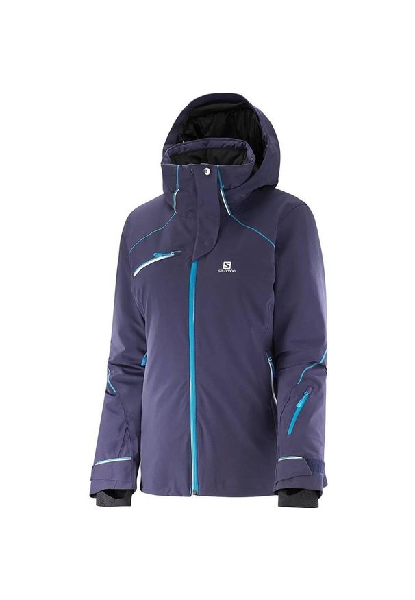 salomon - Kurtka narciarska damska Salomon Speed 20K/20K. Kolor: wielokolorowy, niebieski, fioletowy. Sezon: zima. Sport: narciarstwo