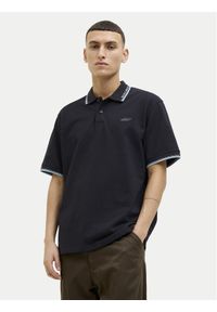 Jack & Jones - Jack&Jones Polo Pacer 12273303 Czarny Regular Fit. Typ kołnierza: polo. Kolor: czarny. Materiał: bawełna