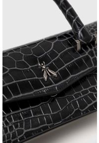 Patrizia Pepe torebka skórzana kolor czarny. Kolor: czarny. Materiał: skórzane #2