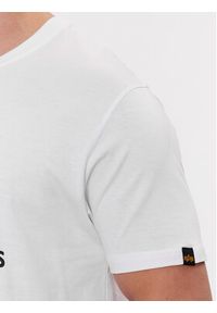 Alpha Industries T-Shirt Basic 100501 Biały Regular Fit. Kolor: biały. Materiał: bawełna #2