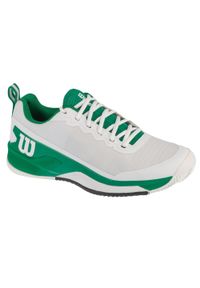 Wilson - Buty do tenisa męskie, Rush Pro 4.5 Clay. Kolor: biały. Materiał: guma, materiał, tkanina, syntetyk. Sport: tenis