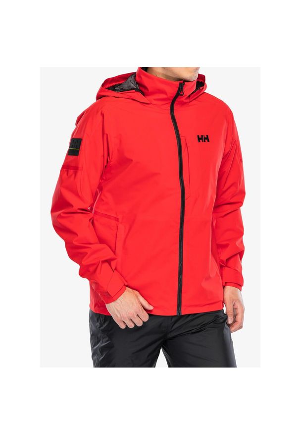 Kurtka przeciwdeszczowa męska Helly Hansen HP Racing Hooded Jacket 2.0. Kolor: czerwony