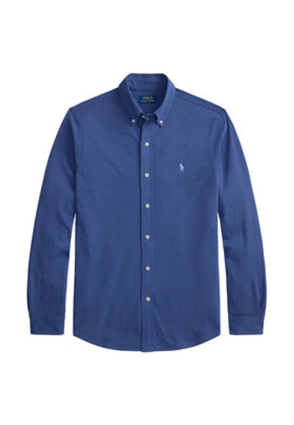 Polo Ralph Lauren Koszula 710654408502 Niebieski Regular Fit. Typ kołnierza: polo. Kolor: niebieski. Materiał: bawełna