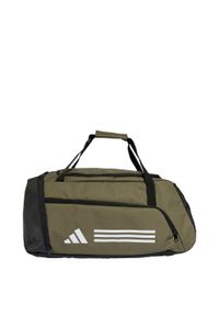 Adidas - Torba Essentials 3-Stripes Duffel Medium. Kolor: czarny, biały, wielokolorowy, beżowy. Materiał: materiał. Sport: fitness