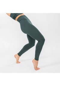 STAREVER - Legginsy do tańca nowoczesnego damskie Starever wysoki stan. Stan: podwyższony. Kolor: zielony. Materiał: poliester, elastan, poliamid, materiał. Sport: taniec
