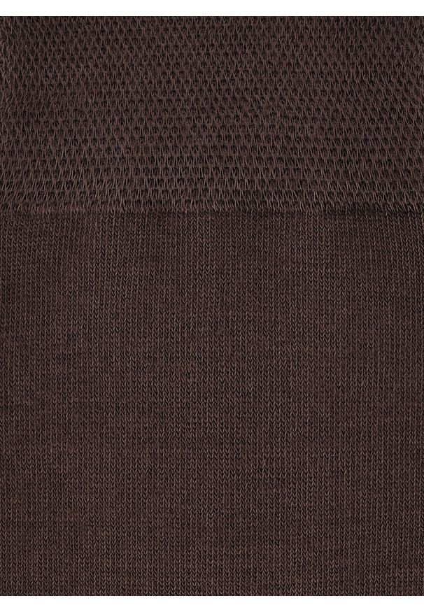 Pako Lorente - PAKO LORENTE - Gładkie brązowe skarpety męskie. Kolor: niebieski, brązowy. Materiał: bawełna. Wzór: gładki