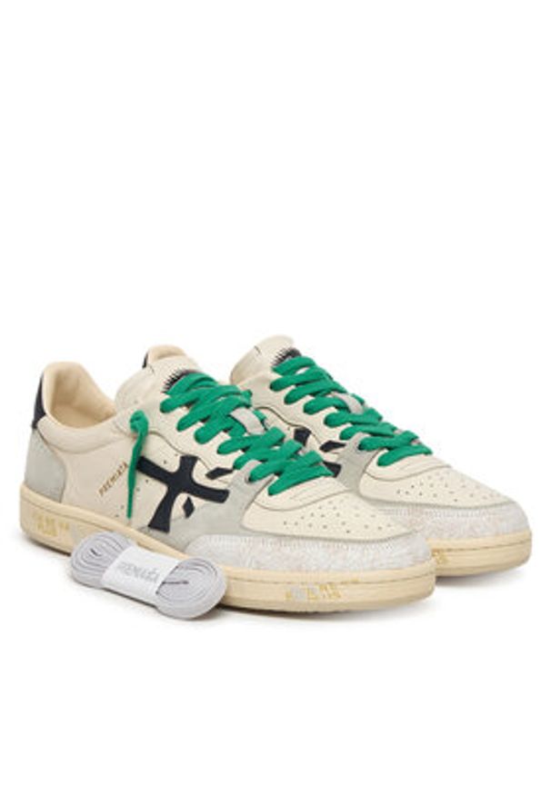 Premiata Sneakersy Clay Var 7262 Beżowy. Kolor: beżowy. Materiał: skóra, zamsz