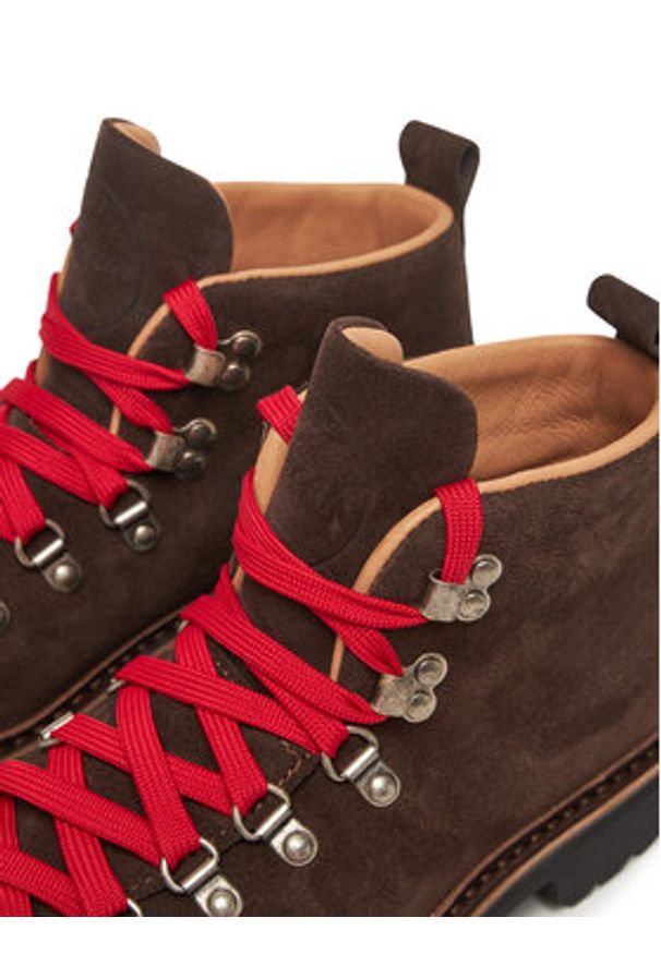 Fracap Trapery Magnifico M120 Brązowy. Kolor: brązowy. Materiał: skóra