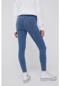 Levi's® - Levi's jeansy MILE HIGH damskie high waist. Okazja: na spotkanie biznesowe. Stan: podwyższony. Kolor: niebieski. Styl: biznesowy