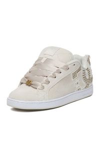 DC Shoes Sneakersy EO-COURT GRAFFIK SE DC01666102 Écru. Kolor: kremowy. Materiał: skóra, zamsz #3