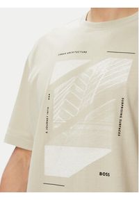 BOSS T-Shirt Te Journey 50566607 Beżowy Relaxed Fit. Kolor: beżowy. Materiał: lyocell #4