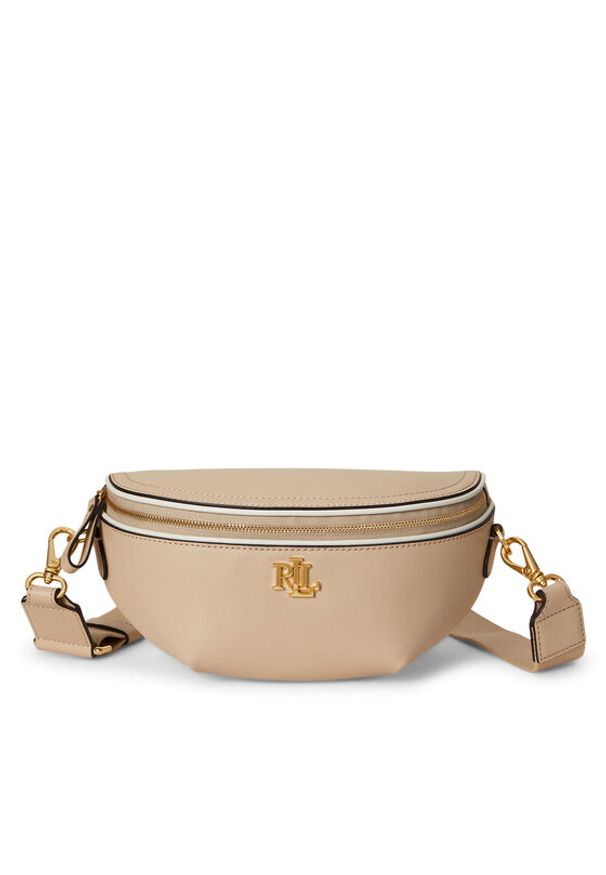 Lauren Ralph Lauren - LAUREN RALPH LAUREN Torebka 431974467002 Beżowy. Kolor: beżowy. Materiał: skórzane