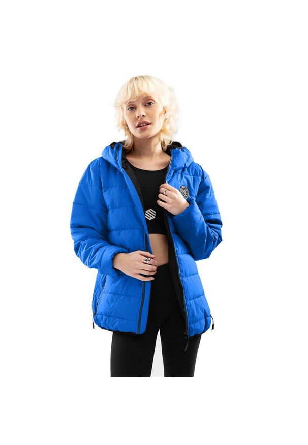 SIROKO - Kurtka puchowa Lifestyle damska Siroko Globe-W. Kolor: niebieski. Materiał: puch