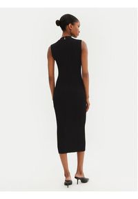 MICHAEL Michael Kors Sukienka dzianinowa MR582UN33D Czarny Slim Fit. Kolor: czarny. Materiał: wiskoza #3