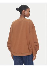 ViCOLO Bluza RD0178 Brązowy Reglan Fit. Kolor: brązowy. Materiał: bawełna #4