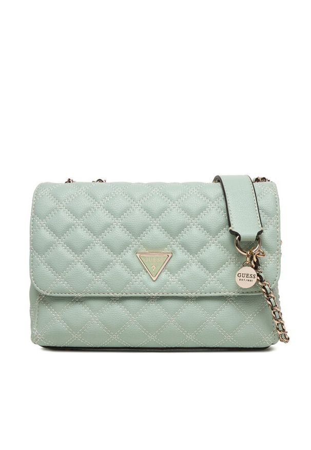 Guess Torebka Giully II HWBQ96 73200 Błękitny. Kolor: niebieski. Materiał: skórzane