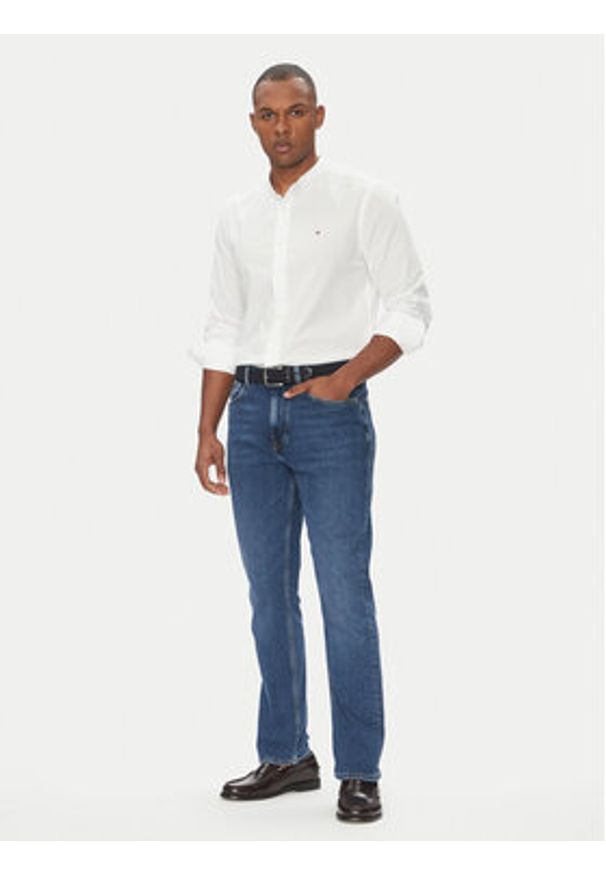 TOMMY HILFIGER - Tommy Hilfiger Koszula MW0MW39966 Biały Regular Fit. Kolor: biały. Materiał: bawełna