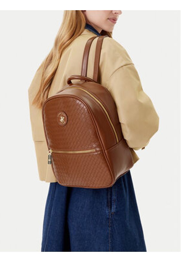 Beverly Hills Polo Club Plecak C-BHPC-H-003-08 Brązowy. Kolor: brązowy. Materiał: syntetyk, materiał