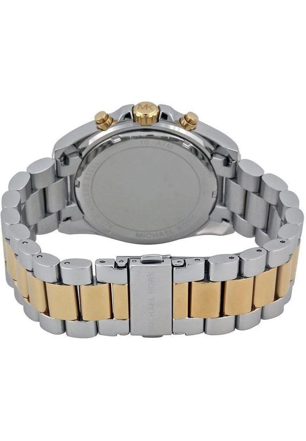 Zegarek Michael Kors Damski Zegarek Bradshaw MK5976 Bi-Color z Granatową Tarczą. Kolor: niebieski