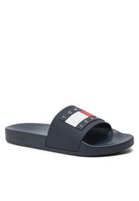 Tommy Jeans Klapki Pool Slide Ess EM0EM01191 Granatowy. Kolor: niebieski