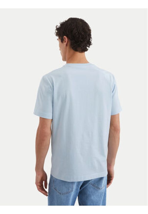 Marc O'Polo T-Shirt 522 2012 51054 Błękitny Regular Fit. Typ kołnierza: polo. Kolor: niebieski. Materiał: bawełna