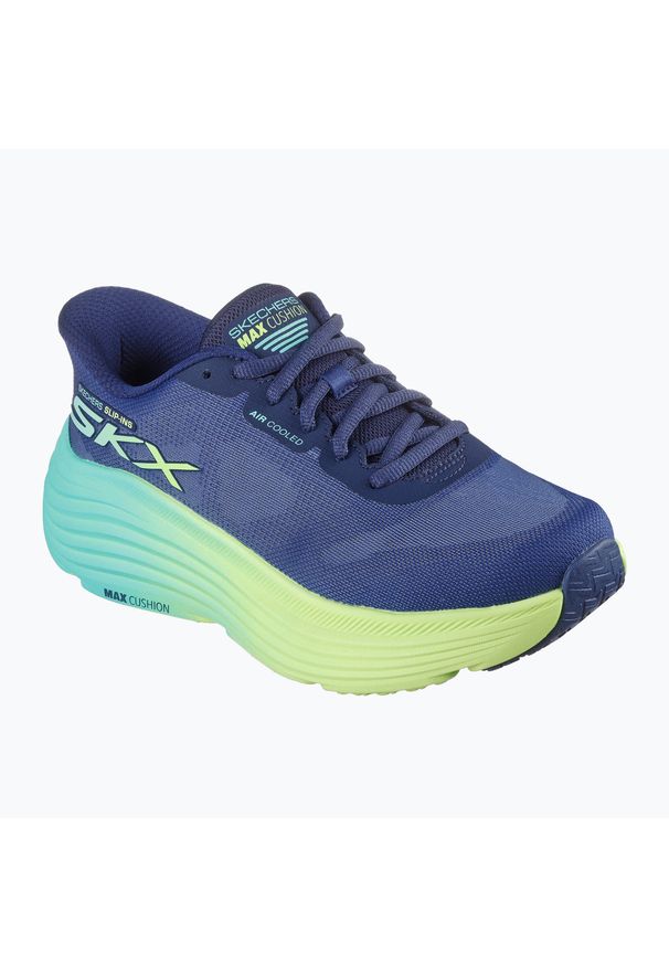 skechers - Buty do biegania damskie SKECHERS Max Cushioning Endeavour Hallandale. Kolor: niebieski