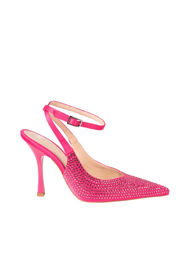 Liu Jo Szpilki "Glam" | SA3157 TX001 | Kobieta | Różowy. Kolor: różowy. Materiał: tkanina, skóra. Obcas: na szpilce. Styl: elegancki