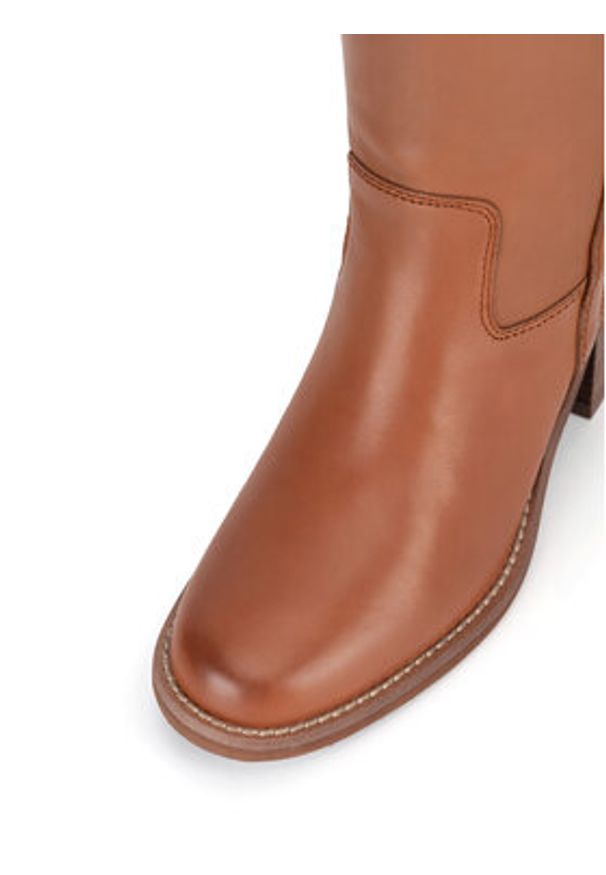 Gino Rossi Kozaki WGA3345-1Z Brązowy. Kolor: brązowy. Materiał: skóra