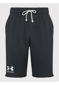 Under Armour Szorty sportowe Ua Rival Terry 1361631 Czarny Regular Fit. Kolor: czarny. Materiał: bawełna. Styl: sportowy #4