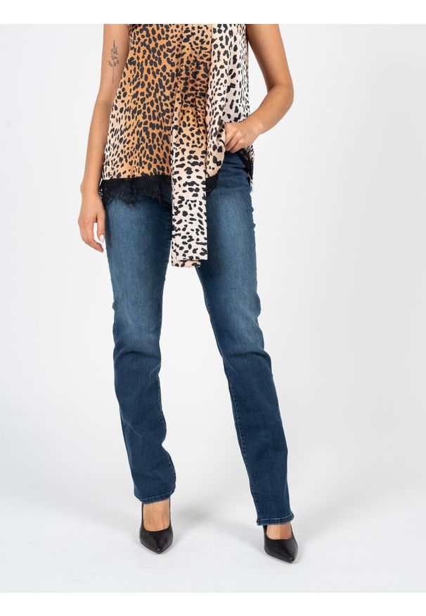 Liu Jo Jeansy "Authentic Straight" | UF2115 D4615 | Kobieta | Niebieski. Okazja: na co dzień. Stan: podwyższony. Kolor: niebieski. Długość: długie. Styl: elegancki, casual, klasyczny