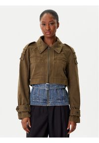 Desigual Kurtka jeansowa Tropez 25WWEW54 Zielony Regular Fit. Kolor: zielony. Materiał: bawełna #1
