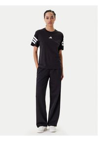 Adidas - adidas Spodnie dresowe Essentials Small Logo Feel Cozy JC5921 Czarny Regular Fit. Kolor: czarny. Materiał: bawełna #4