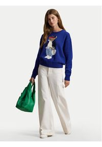 Polo Ralph Lauren Sweter 211A96238001 Niebieski Relaxed Fit. Typ kołnierza: polo. Kolor: niebieski. Materiał: bawełna #2
