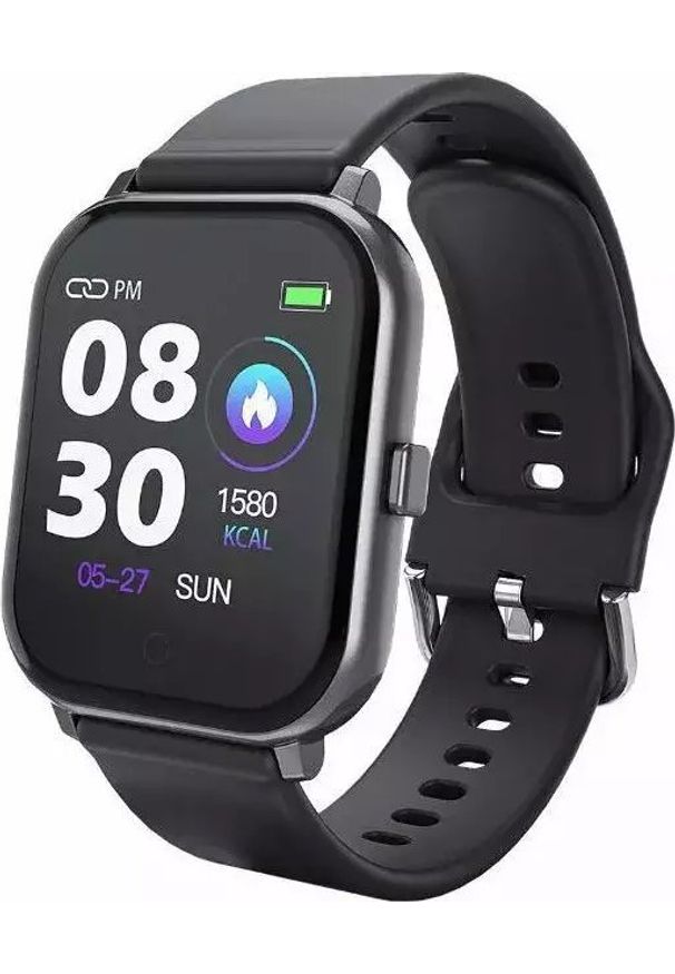 Riff T55 Alumīnija Sporta Smart Pulkstenis ar Pulsometru un Asisns spiediena mērītāju Melns. Rodzaj zegarka: cyfrowe. Styl: sportowy