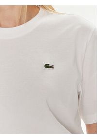Lacoste T-Shirt TF7215 Biały Loose Fit. Kolor: biały. Materiał: bawełna