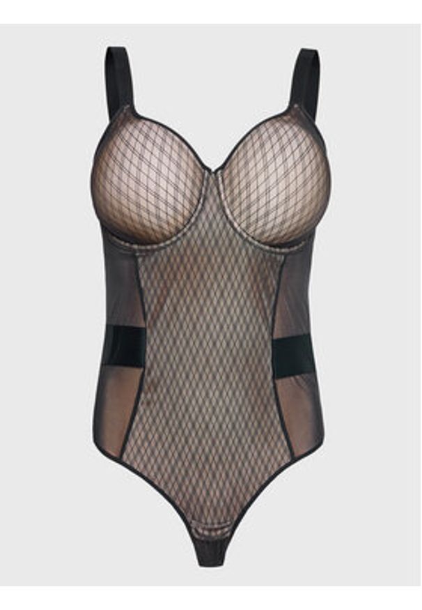 Chantelle Body Smooth Lines C11N70 Czarny. Kolor: czarny. Materiał: syntetyk