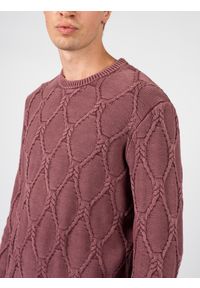 Guess Sweter | M1RR03Z1CX2 | Mężczyzna | Różowy, Fioletowy. Okazja: na co dzień. Kolor: fioletowy, różowy, wielokolorowy. Materiał: bawełna. Wzór: aplikacja. Styl: casual #6