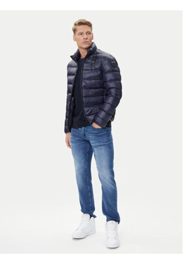 Blauer Kurtka puchowa 25WBLUC03090 Granatowy Regular Fit. Kolor: niebieski. Materiał: syntetyk